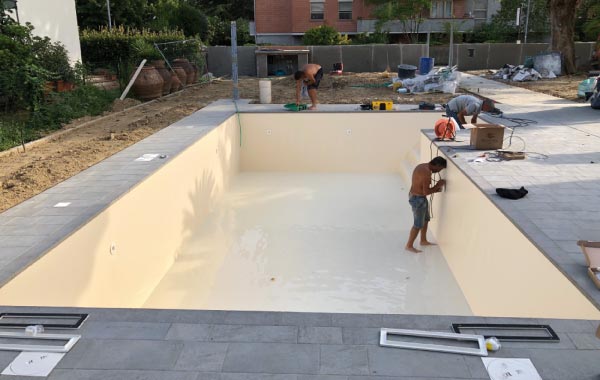 Costruire piscina interrata: completamento